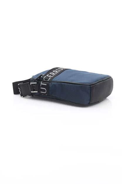 Cerruti 1881 Men's Blue Nylon Messenger Bag - Designed by Cerruti 1881 Available to Buy at a Discounted Price on Moon Behind The Hill Online Designer Discount Store