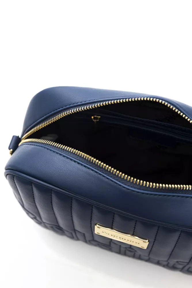 Blue Polyethylene Shoulder Bag - Designed by Baldinini Trend Available to Buy at a Discounted Price on Moon Behind The Hill Online Designer Discount Store