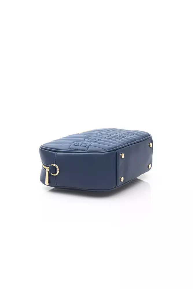 Blue Polyethylene Shoulder Bag - Designed by Baldinini Trend Available to Buy at a Discounted Price on Moon Behind The Hill Online Designer Discount Store