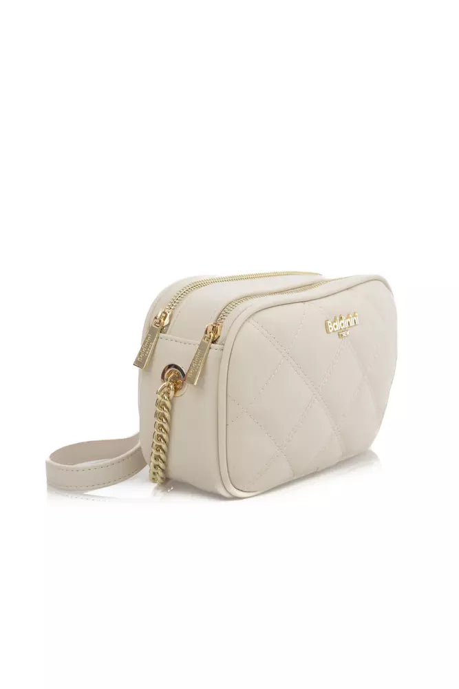 Baldinini Trend Beige Polyurethane Shoulder Bag - Designed by Baldinini Trend Available to Buy at a Discounted Price on Moon Behind The Hill Online Designer Discount Store