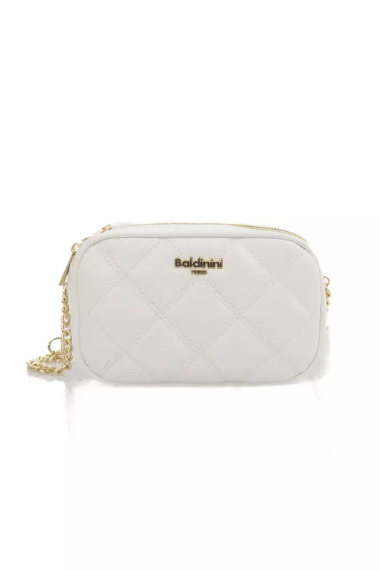 Baldinini Trend White Polyurethane Shoulder Bag - Designed by Baldinini Trend Available to Buy at a Discounted Price on Moon Behind The Hill Online Designer Discount Store