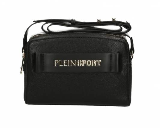 Plein Sport Black Polyurethane Crossbody Bag designed by Plein Sport available from Moon Behind The Hill 's Handbags, Wallets & Cases > Handbags > Womens range