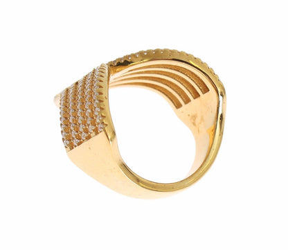 Gold 925 Sterling Silver Ring - Designed by Nialaya Available to Buy at a Discounted Price on Moon Behind The Hill Online Designer Discount Store