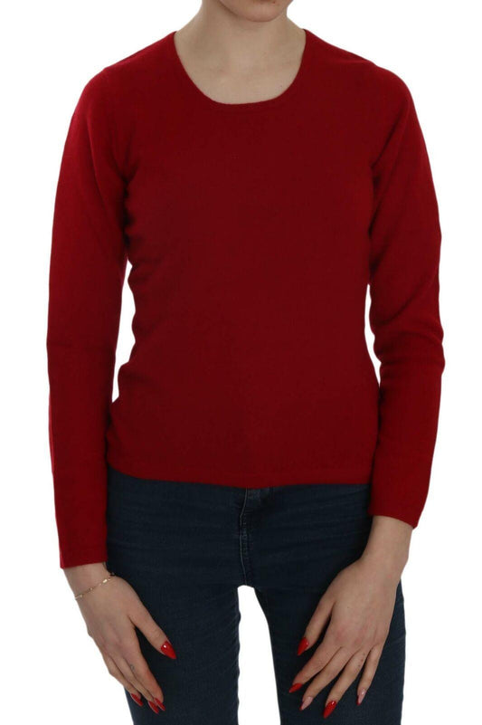 Red Round Neck Pullover Cashmere Sweater designed by MILA SCHÖN available from Moon Behind The Hill 's Clothing > Shirts & Tops > Womens range