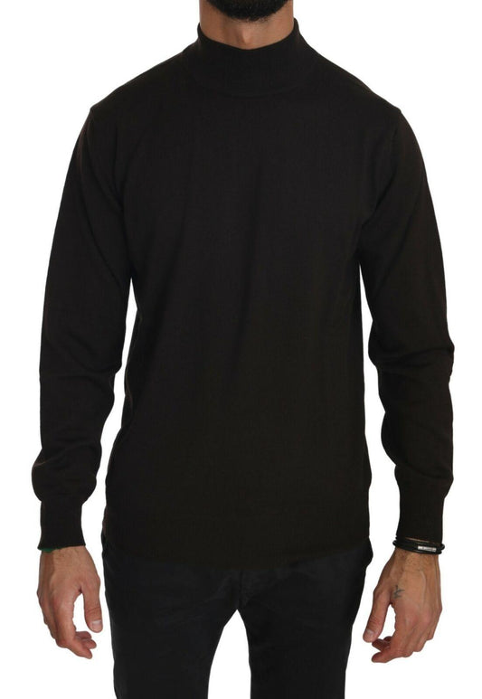 Mila Schon Brown Turtle Neck Pullover Wool Sweater designed by MILA SCHÖN available from Moon Behind The Hill 's Clothing > Shirts & Tops > Mens range