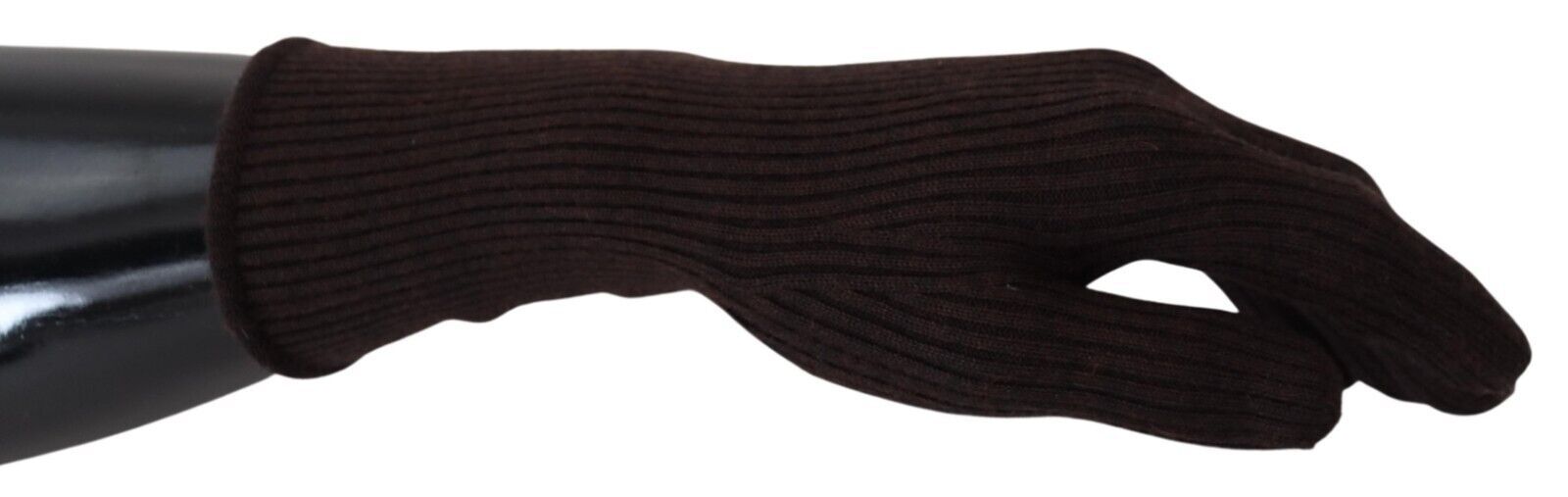 Dolce & Gabbana Brown Cashmere Silk Hands Mitten Mens Gloves - Designed by Dolce & Gabbana Available to Buy at a Discounted Price on Moon Behind The Hill Online Designer Discount Store