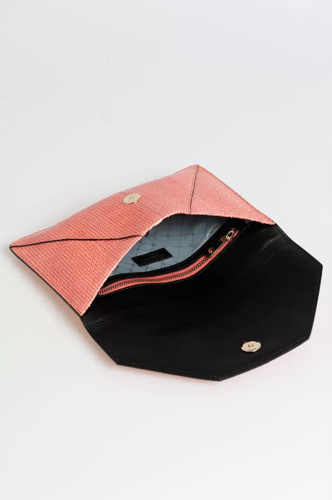 Trussardi Pink Leather Clutch Bag designed by Trussardi available from Moon Behind The Hill 's Handbags, Wallets & Cases > Handbags > Womens range
