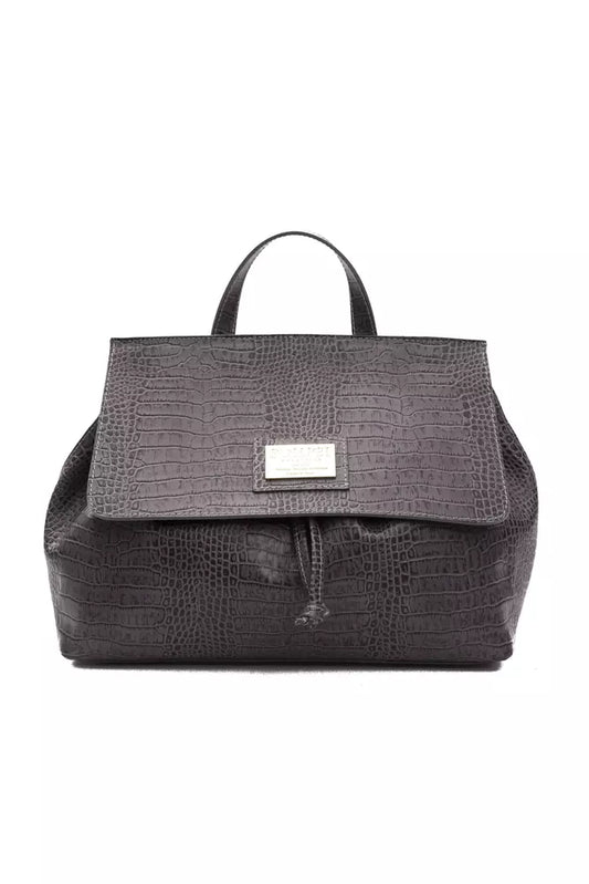 Pompei Donatella Marcella Grey Leather Handbag designed by Pompei Donatella available from Moon Behind The Hill 's Handbags, Wallets & Cases > Handbags > Womens range