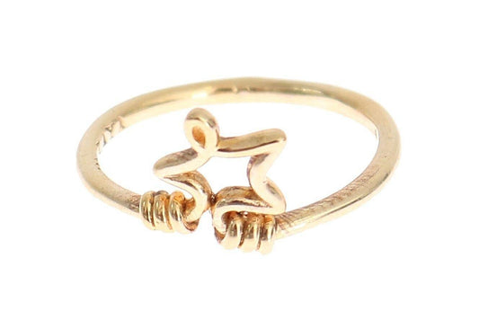 Gold 925 Silver Authentic Star Ring - Designed by Nialaya Available to Buy at a Discounted Price on Moon Behind The Hill Online Designer Discount Store