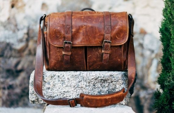 Men's designer messenger bags available at Moon Behind the Hill