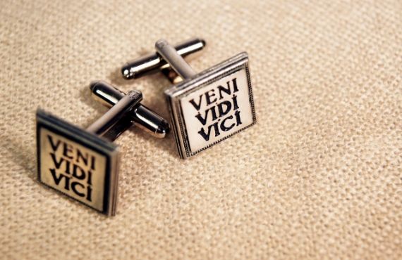 Men's designer cufflinks available from Moon Behind the Hill