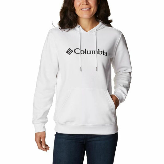 Women’s Hoodie Columbia Logo White