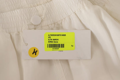 Maison Margiela Women's Cropped High Rise Viscose Trousers - White