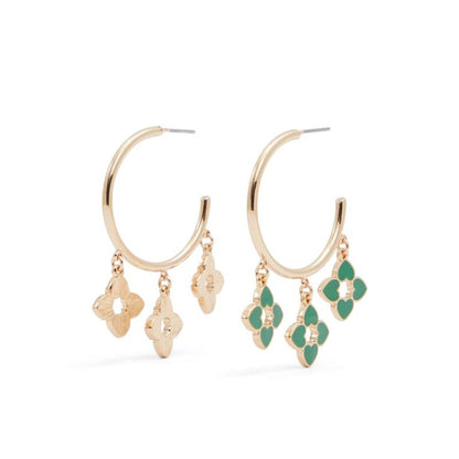 ALDO Green Elastane Earrings