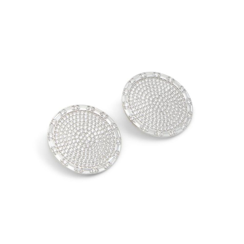 ALDO Women's Silver Stainless Steel & Cubic Zirconia Earrings - Silver