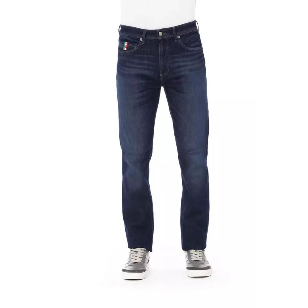 Baldinini Trend Blue Cotton Jeans Denim