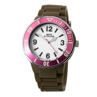 WATXANDCO Green Synthetic Sport Watch