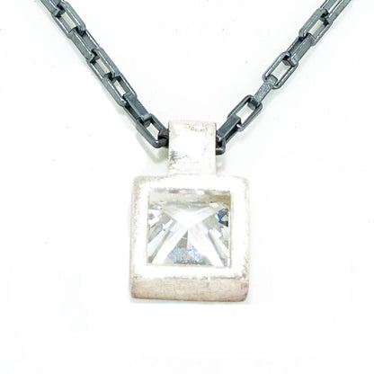 DEMARIA Gray Silver Necklace