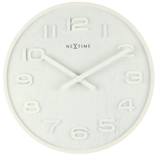 NEXTIME White Wood Dress Watch