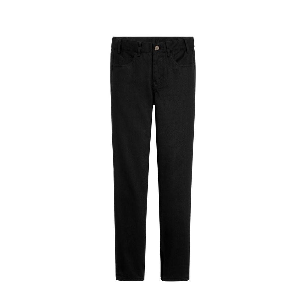 Jeans by Celine for women in denim cotton black presents a refined pantology silhouette, artfully defined by a refined pantology skinny-leg & skinny, long, and a sophisticated low rise.