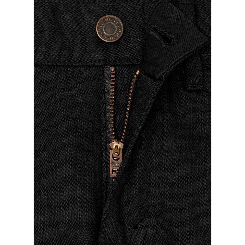 Jeans by Celine for women in denim cotton black features an sophisticated low rise and skinny-leg & skinny with a precise long, creating a sophisticated and sophisticated silhouette.
