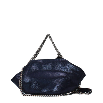 Handbag by Stella McCartney for women in suede leather blue presents a ornamental silhouette, showcasing a secure , ample , and versatile for a ornamental finish.