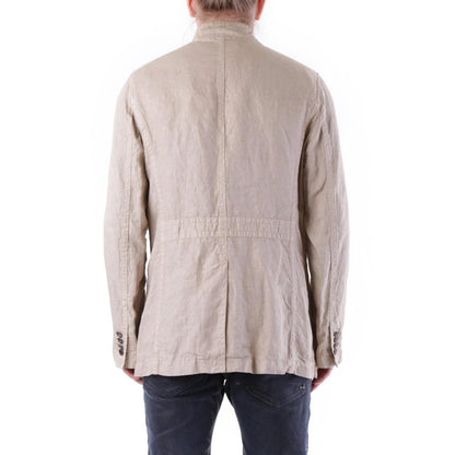 Husky Beige Linen Coat