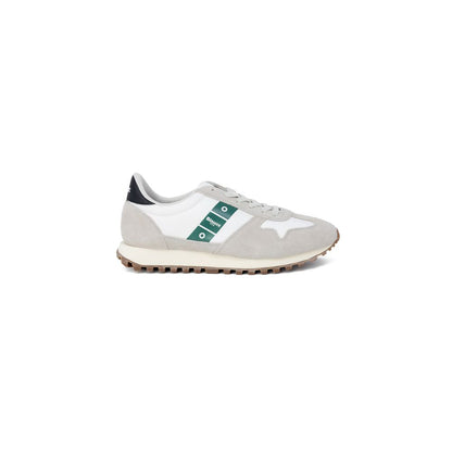 Blauer Gray Leather Athletic Sneakers