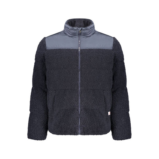 Overcoat by Rifle for men in polyester blue features an satoral silhouette, showcasing a sophisticated and satoral pockets for a premium, timeless look.