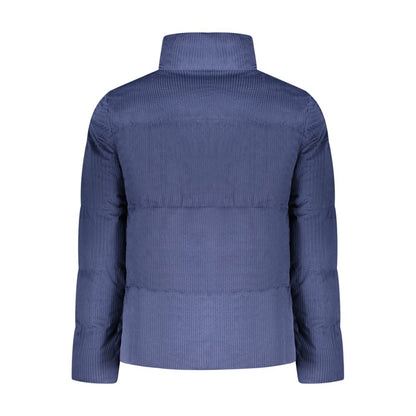 Overcoat by Rifle for men in polyester blue features a cosy chic silhouette, artfully detailed with a sophisticated and premium pockets for a cosy chic finish.