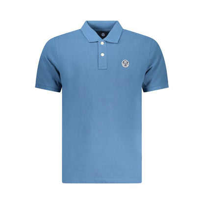 Polo Shirt by North Sails for men in cotton blue & red showcases a sharp silhouette, detailed with a refined and sharp for a sophisticated finish.