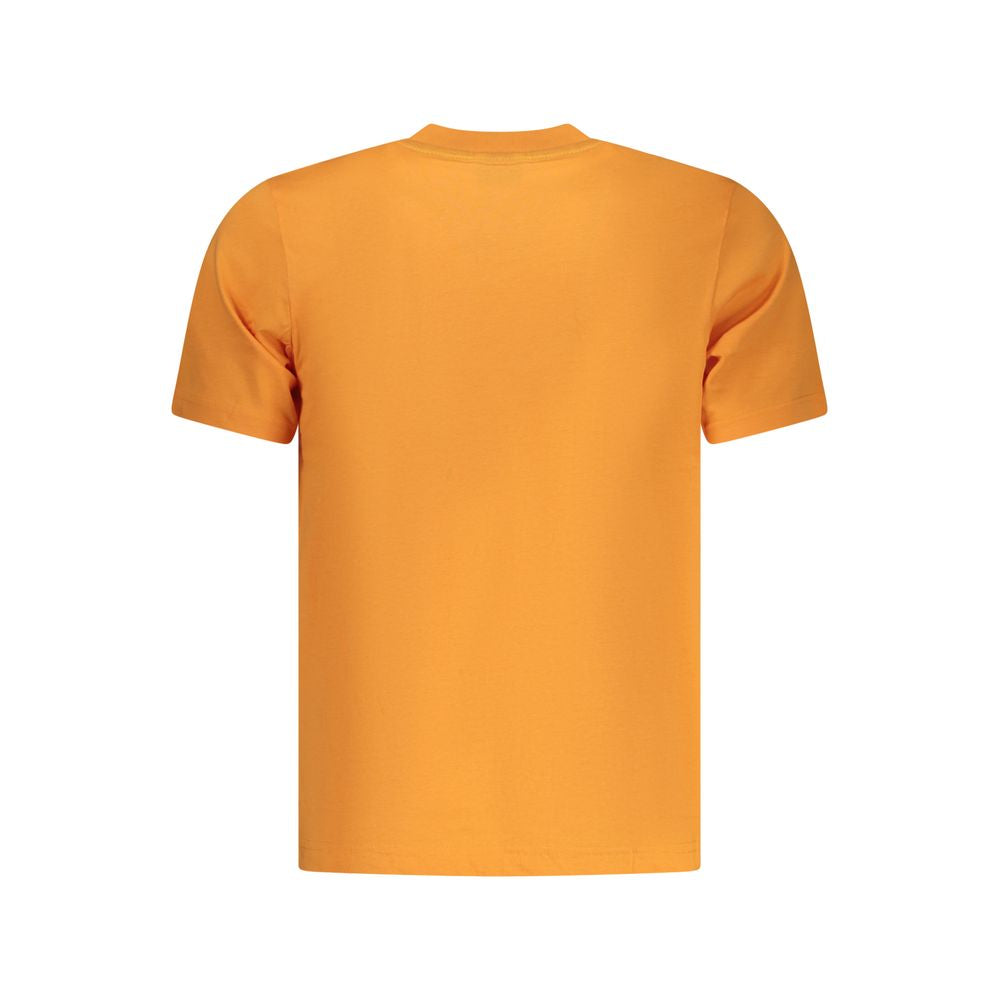 Activewear T-Shirt by North Sails for men in cotton orange & print features a sporty silhouette with and , showcasing innovative for a sporty finish.
