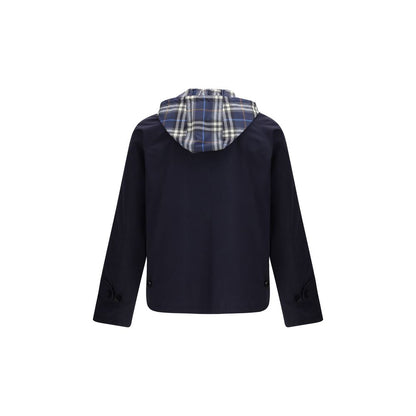 Burberry Blue Polyester Jackets And Coat