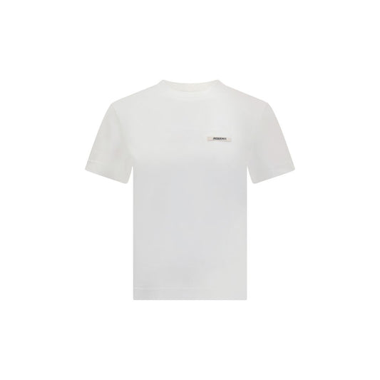 Bodysuit by Jacquemus for women in stretch polyamide cotton brown, natural, white & monogram showcases a coveted silhouette, artfully finished with a coveted crew high-neck neckline and long-sleeve for a coveted look.