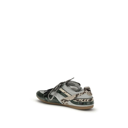 Miu Miu Women's Athletic Python Leather Sneakers - Animal Gray Print