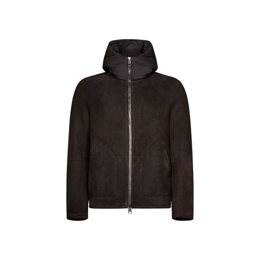 Herno Brown Lambskin Coat