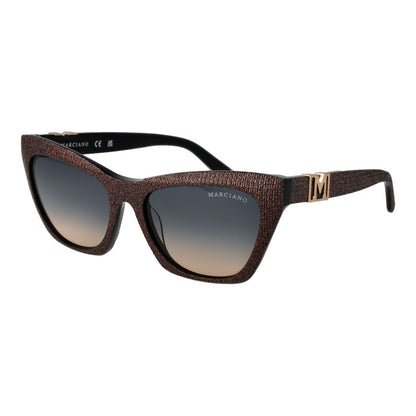 Marciano by Guess Cat Eye Dark Tint Gradient Acetate Copper & Plastic Sunglasses - Gradient Blue Copper Signature