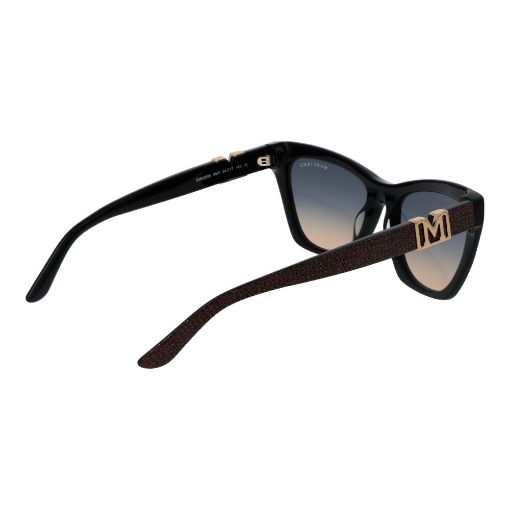 Marciano by Guess Cat Eye Dark Tint Gradient Acetate Copper & Plastic Sunglasses - Gradient Blue Copper Signature