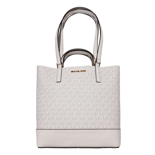 Michael Kors White Leather Tote Bag