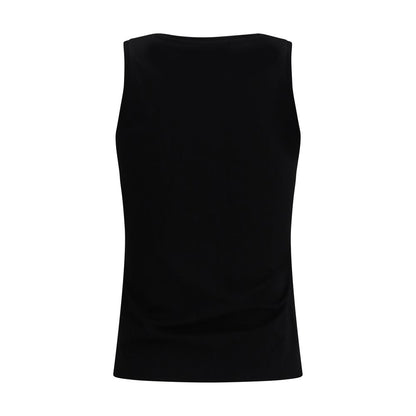 Activewear T-Shirt by Balmain for women in cotton black & print features a versatile silhouette, showcasing a versatile round neckline and detailed with high-performance for a premium look.