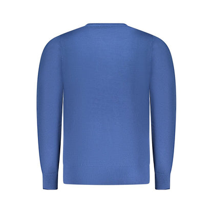 Coveri Moving Men's Crew Neck Nylon & Viscose Sweatshirt - Blue