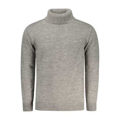 Sweater by Rifle for men in lana wool blend gray showcases a discreet silhouette, finished with a discreet turtle neckline and for a discreet look.