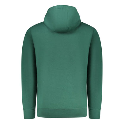 Hooded Sweatshirt Hoodie by Rifle for men in cotton polyester green showcases a city-ready silhouette, artfully detailed with a signature hooded neckline and for a city-ready finish.