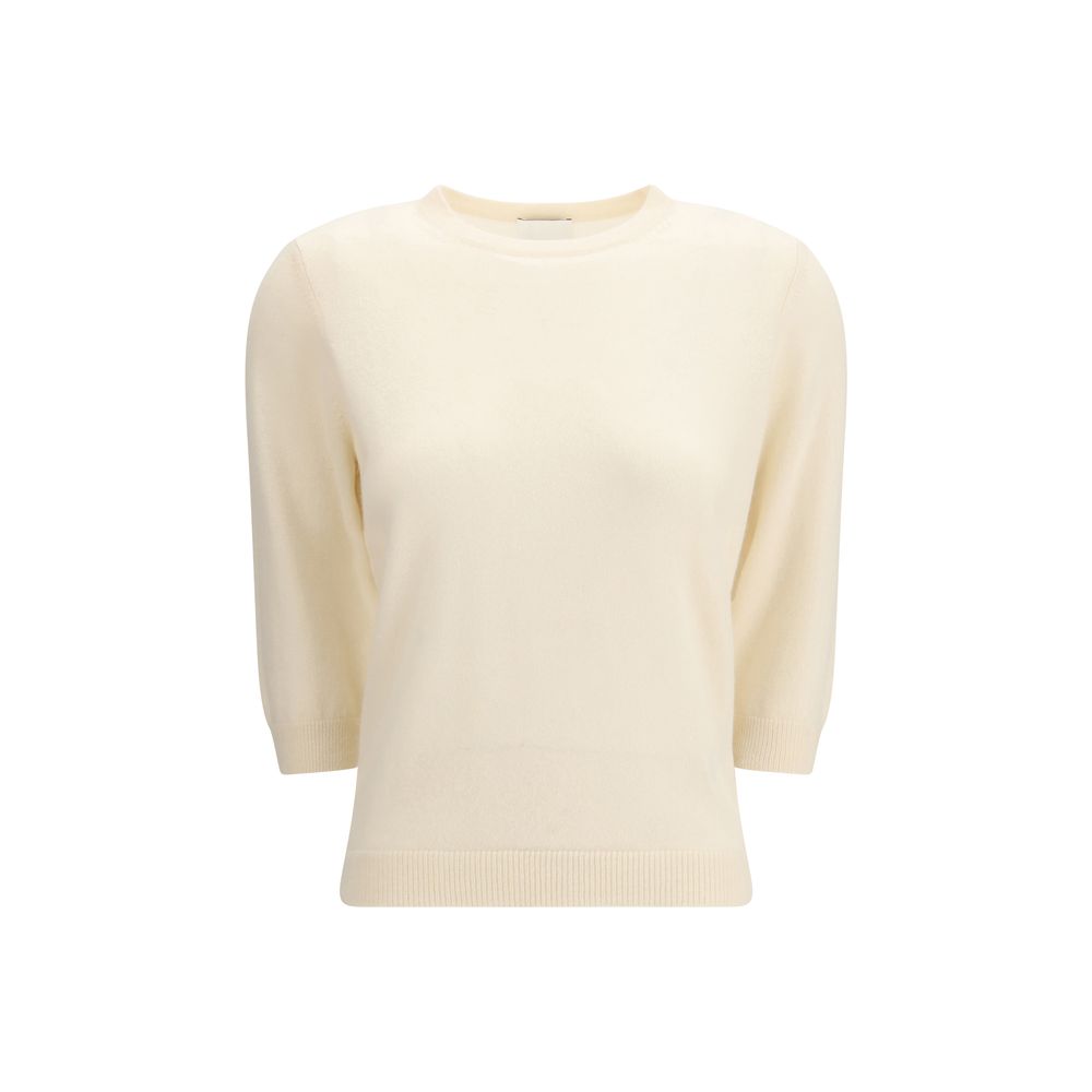 Allude Beige Cashmere Cashmere Sweater