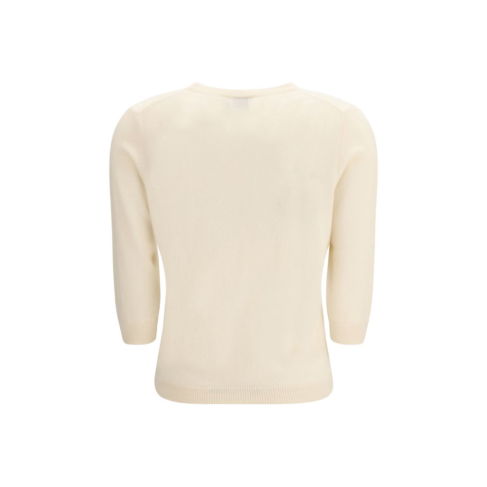 Allude Beige Cashmere Cashmere Sweater