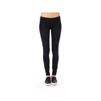 Gas Blue Cotton Skinny Jeans
