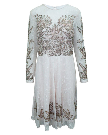 Aidan Mattox Multicolor Silk Cocktail Dress