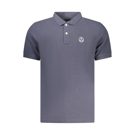 Polo Shirt by North Sails for men in cotton blue presents a sleek silhouette, featuring a refined and for a sleek finish.