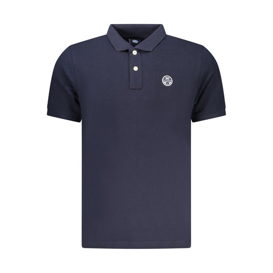 Polo Shirt by North Sails for men in cotton blue presents a sleek silhouette, featuring a refined and for a sleek finish.