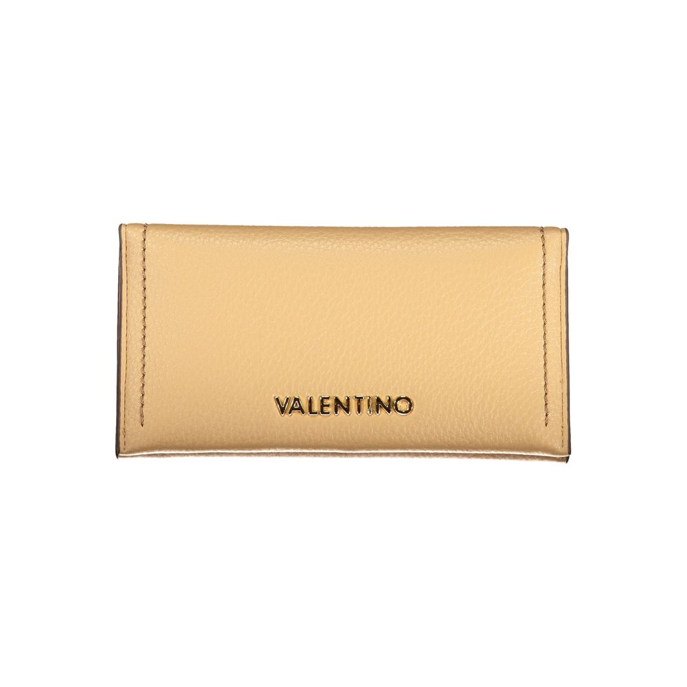 Cardholder Wallet by Mario Valentino for women in polyurethane beige & signature presents a architectural silhouette from the Polyurethane Cardholder Wallet collection, showcasing architectural card-organization coin-purse for a architectural finish.